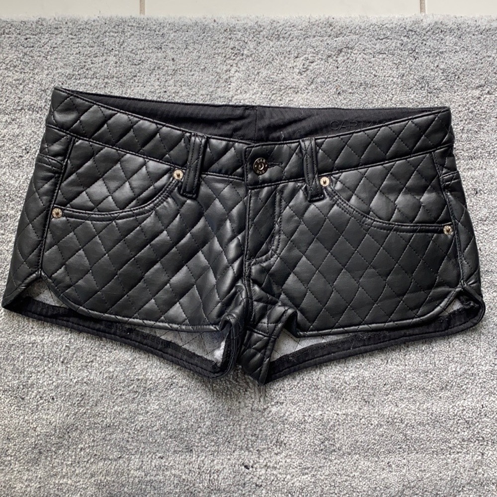 Carmar faux leather shorts